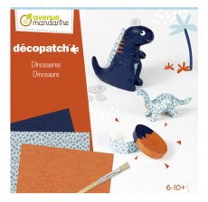 Décopatch pakket spaarpot, doosje, figuur Dinosaurus  6j