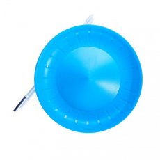 Set jongleerschotel lichtblauw + stok